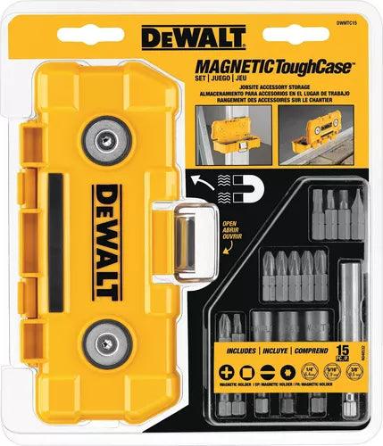 Caja Estuche DeWalt Magnético + 15 Accesorios - Tienda Universo