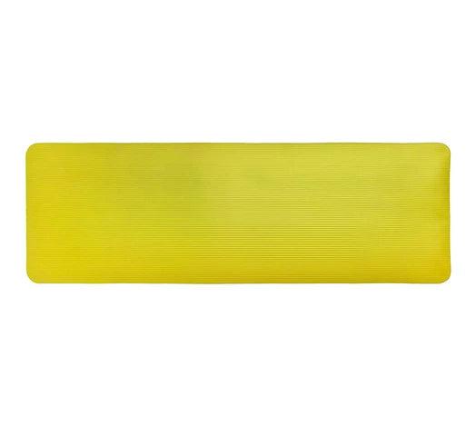 Alfombra Mat de Yoga 1cm Espesor con Superficie Antideslizante + Cinta de Transporte - Amarillo - #𝑼𝑺𝒉𝒐𝒑