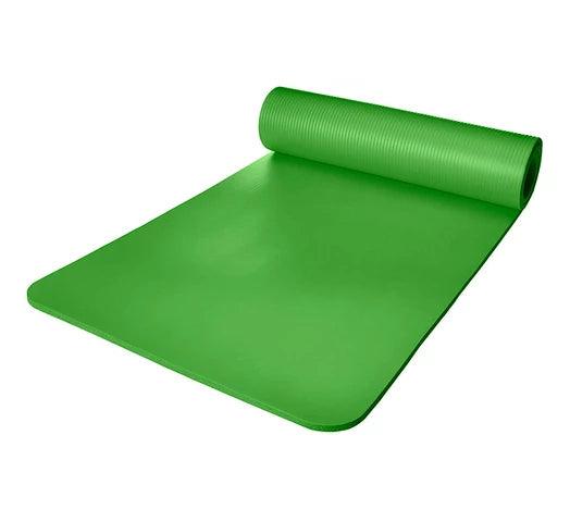 Alfombra Mat de Yoga 1cm Espesor con Superficie Antideslizante + Cinta de Transporte - Verde - #𝑼𝑺𝒉𝒐𝒑