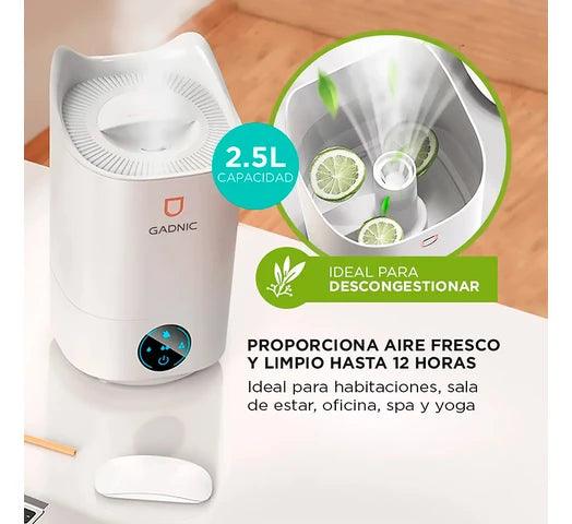 Humidificador GADNIC Ultrasónico Grande con 2.5 LITROS de Capacidad y 3 Intensidades - #𝑼𝑺𝒉𝒐𝒑