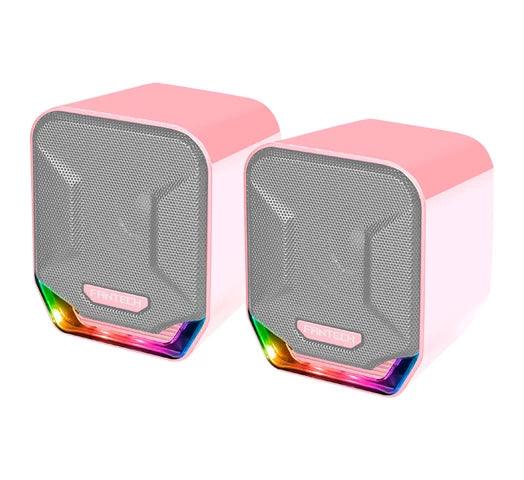 Parlantes Gamer Fantech Sonar GS202 SAKURA Edition Iluminación RGB - Tienda Universo