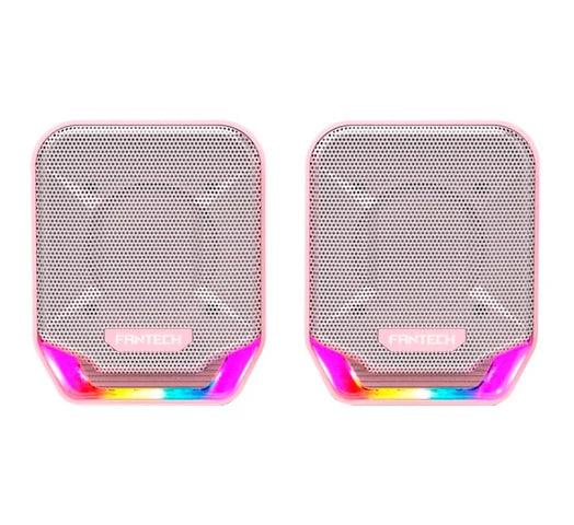 Parlantes Gamer Fantech Sonar GS202 SAKURA Edition Iluminación RGB - Tienda Universo