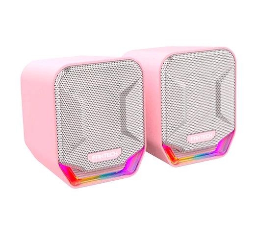 Parlantes Gamer Fantech Sonar GS202 SAKURA Edition Iluminación RGB - Tienda Universo