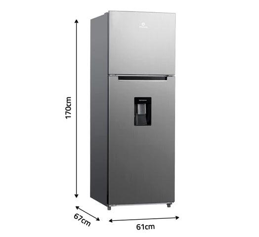 Refrigerador INDURAMA 439D Inox 356L Frío Seco, Sistema No Frost, Dispensador de Agua, Puerta Rebatible, Eficiencia Energética A - Tienda Universo