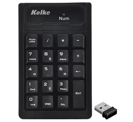 Teclado Numérico KOLKE Inalámbrico Portátil 19 Teclas Receptor USB - Tienda Universo